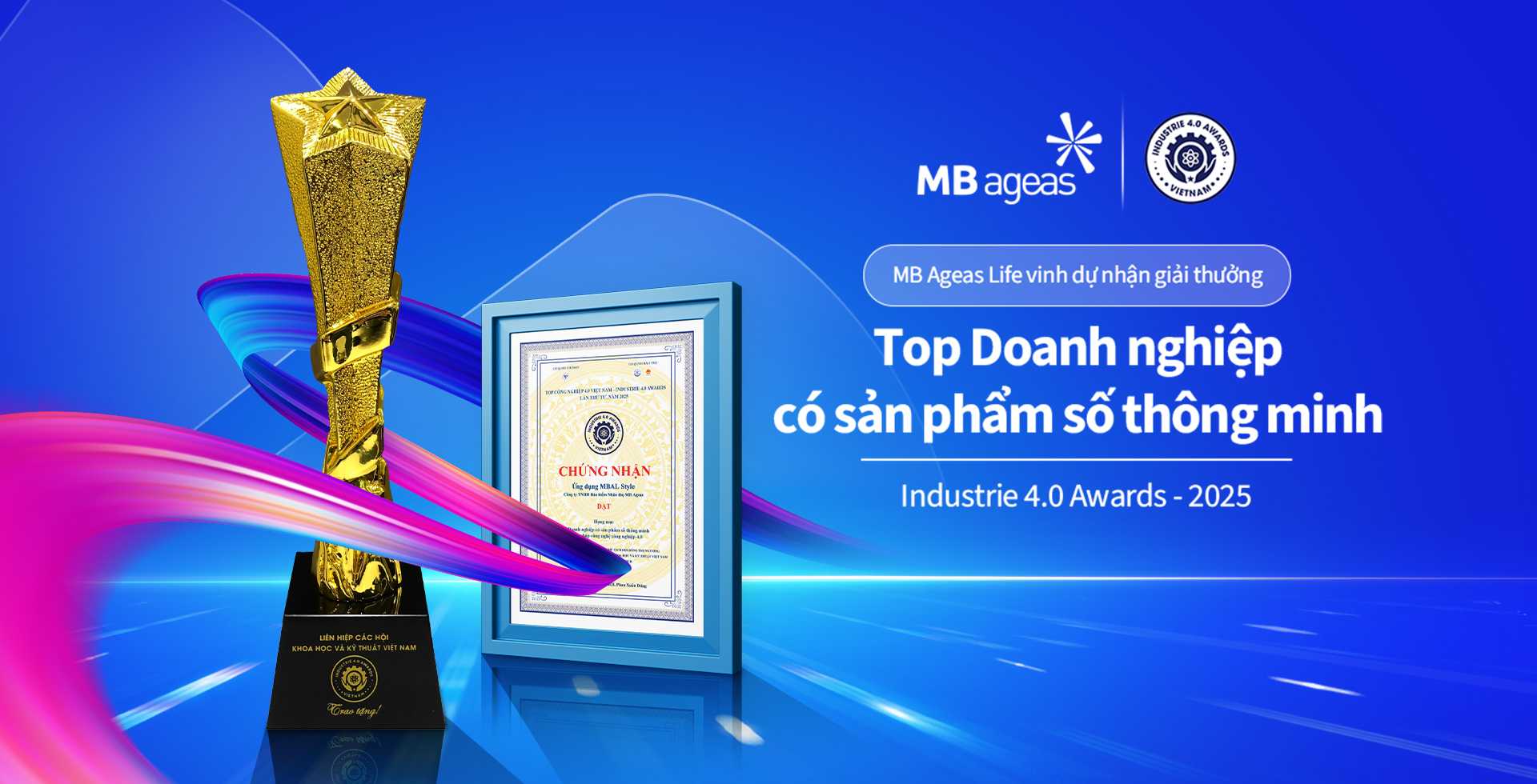 MB AGEAS LIFE ĐƯỢC VINH DANH TOP DOANH NGHIỆP CÓ SẢN PHẨM SỐ THÔNG MINH NĂM 2025