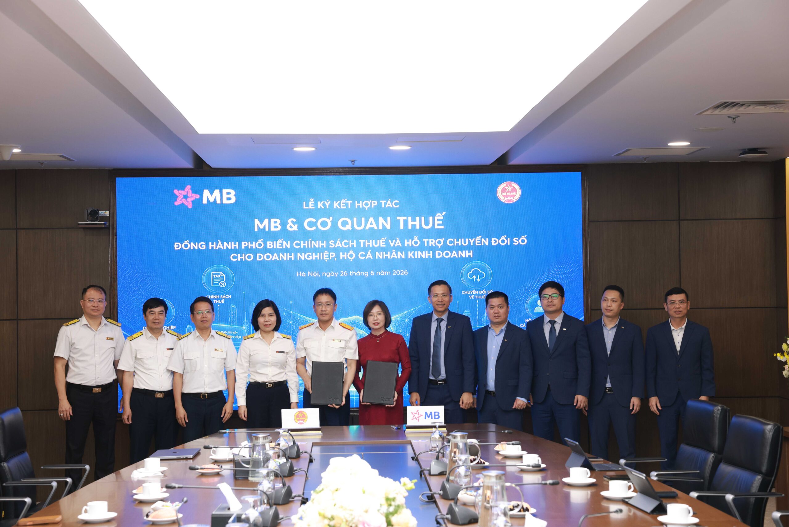MB hoàn tất hợp tác với 33 Thuế địa phương, mở rộng hỗ trợ doanh nghiệp và hộ kinh doanh