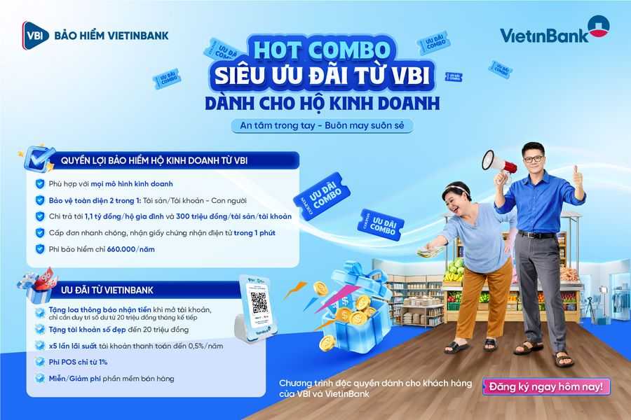VBI và VietinBank ra mắt sản phẩm Bảo hiểm Hộ kinh doanh tích hợp bảo vệ tài sản và an ninh mạng