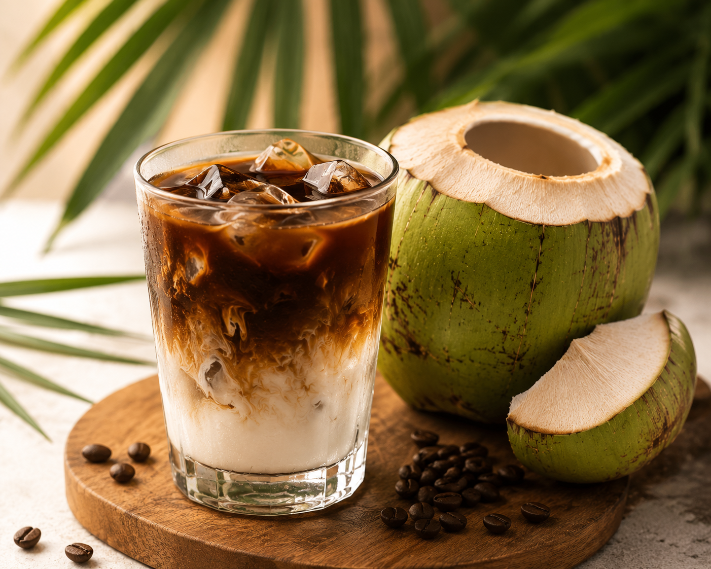 Vì sao nhiều người thích pha cà phê với nước dừa?